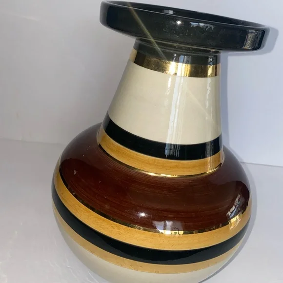 Vintage Gorgeous Bitossi Italy Ceramic Vase Aldo Londi For Rosenthal Netter